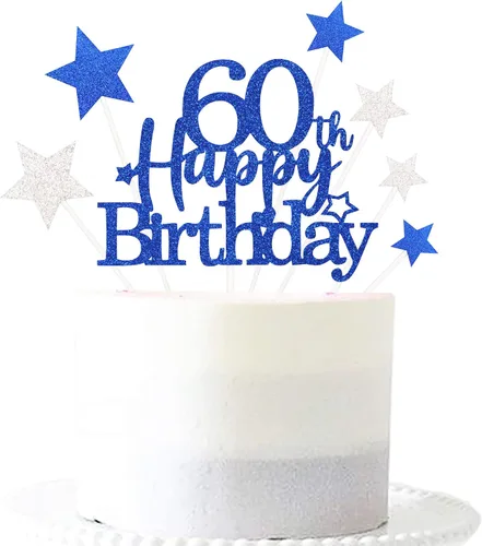 Miniatura 61 de Decoración brillante para tarta de primer cumpleaños feliz con estrella, adornos personalizados para tarta de 1 cumpleaños, decoraciones de fiesta