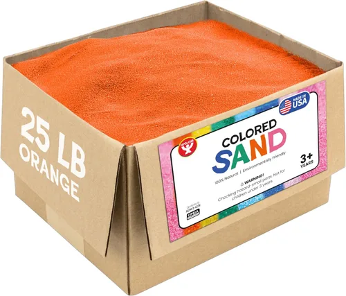 Miniatura 18 de Hygloss Arena de colores para manualidades – Botella de 1 libra, magenta – Juegos de arte de arena fina y colorida vibrante para niños – Actividades