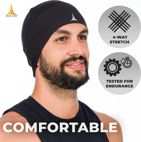 Miniatura 4 de Gorro para correr o forro para casco: máxima retención térmica y absorción de la humedad. Se ajusta debajo de cascos.