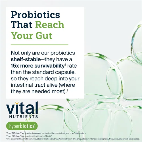 Miniatura 5 de Hiperbióticos PRO-15 Probiotics, 60 perlas de liberación diaria, 15 veces más eficaz que las cápsulas probióticas con tecnología patentada