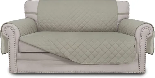 Miniatura 102 de Easy-Going - Funda para sofá, futón y sillón sin reposabrazos, reversible, resistente al agua, para mascotas y niños (azul oscuro/azul claro)