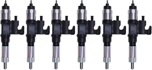 BLUESUNSOLAR 6 inyectores de combustible 095000-5471 8-98151837-0 9709500-547 8973297035 Reemplazo para Isuzu Truck NPR NPR-HD Engine 6HK1 5.2L