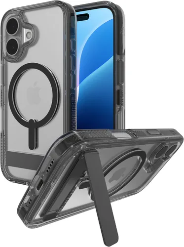 Miniatura 52 de ZAGG Santa Cruz Snap - Funda con función atril para iPhone 16 Pro Max, compatible con MagSafe, protección contra caídas de grado militar de 13 pies