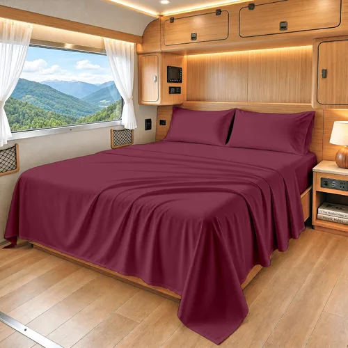 Miniatura 17 de SGI bedding Juego de sábanas de 600 hilos de 4 piezas, 100% algodón egipcio, tamaño King, con bolsillo profundo de 15 pulgadas, sábanas de lujo 16