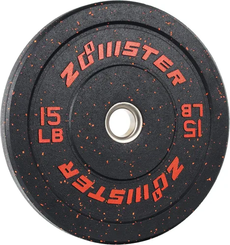 Miniatura 4 de Placa de Parachoques Olímpica Placa de Peso con Alto Rebote Placa de Peso con Inserción de Acero para Entrenamiento de Fuerza y Levantamiento