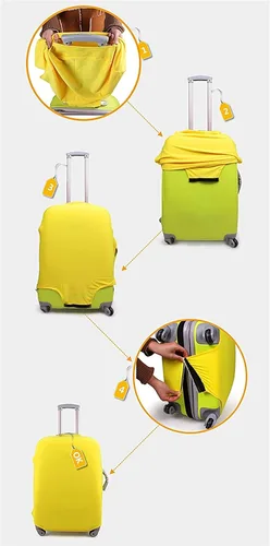 Miniatura 5 de Funda para equipaje de viaje, protector de maleta, para equipaje de 18 a 32 pulgadas, Rana de hongos