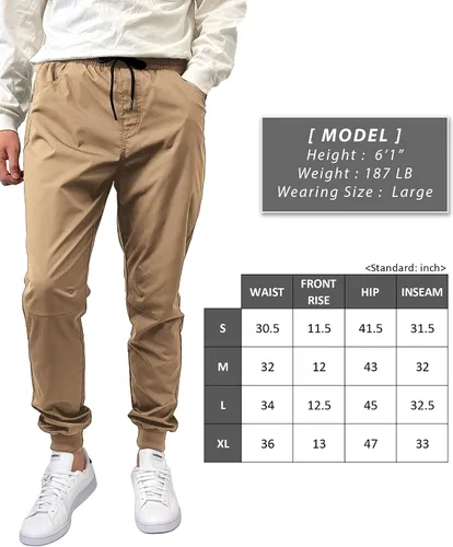 Miniatura 7 de Southpole Men's Basic Tech Woven Nylon Jogger Pants