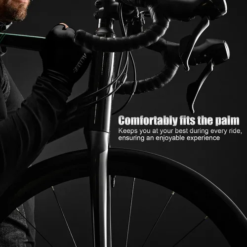 Miniatura 7 de Guantes de ciclismo para hombres y mujeres, guantes de ciclismo de medio dedo, guantes de bicicleta, guantes de entrenamiento adecuados