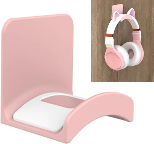 Miniatura 11 de SOKUSIN Soporte para auriculares, soporte adhesivo para auriculares para juegos, gancho universal de montaje en pared para todos los Negro