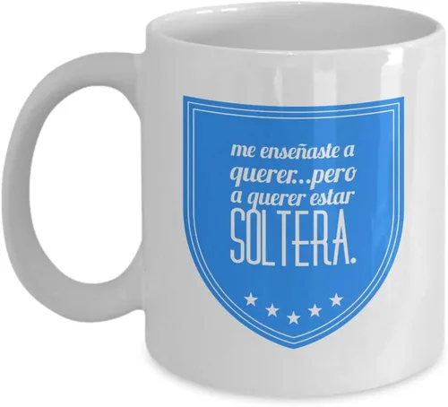 Miniatura 5 de Taza de Café Soltera Vaso, taza de café divertidas, tazas personalizadas, taza de café inspiradoras, taza con mensajes positivos.