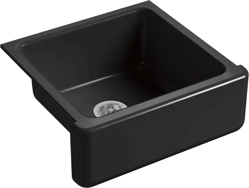 Miniatura 14 de KOHLER Whitehaven® K-6427-42 - Fregadero de cocina empotrado de 35-3/4 pulgadas, autorecortable, Smart Divide, Grande/Mediano con Delantal alto