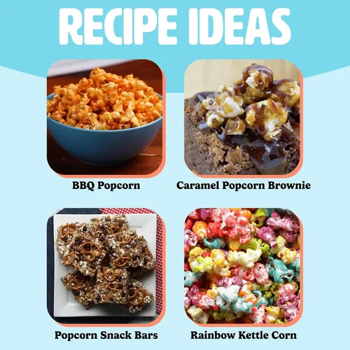 Miniatura 5 de Tasty palomitas de maíz con aire caliente, palomitas saludables y deliciosas en minutos, rápidas y fáciles de usar, taza medidora incorporada