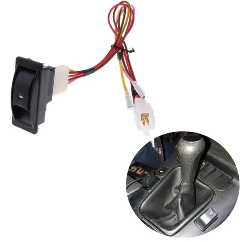 Miniatura 3 de Kit de interruptor de ventana eléctrica universal de 12 V, kit de arnés de cableado para vehículos de 2 puertas, conversión de bricolaje a ventanas