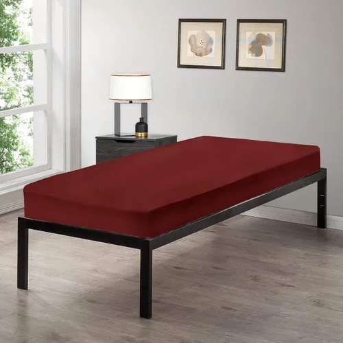 Miniatura 5 de Gilbins Sábana bajera ajustable de 30 x 75 pulgadas, hecha de algodón, perfecta para literas de campamento, caravanas, camas de invitados Blanco