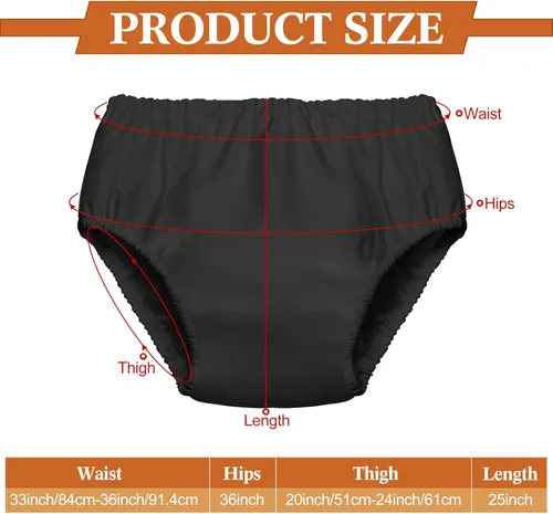 Miniatura 2 de Amylove Cubierta de pañal de natación para adultos, pañal reutilizable para piscina, lavable, resistente a fugas, impermeable, para adultos