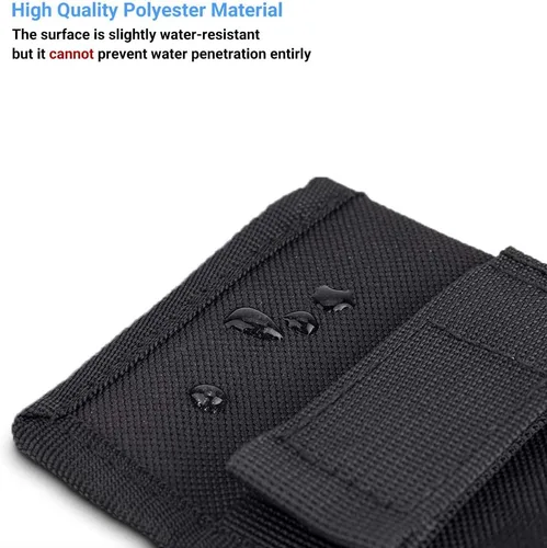Miniatura 5 de Funda para batería DSLR y tarjeta de memoria (3 bolsillos) – Estuche de almacenamiento para tarjeta SD CF XQD para baterías AA, LP-E6, LP-E10