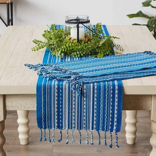 Miniatura 5 de DII Southwest Collection - Camino de mesa, color azul, 14 x 72 pulgadas