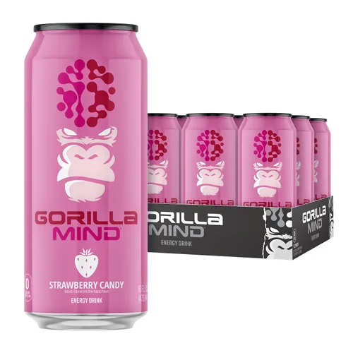 Miniatura 15 de Gorilla Mind Bebida energética Energía inigualable · Enfoque amplificado N-acetil-L-tirosina, alfa-GPC, 200 mg de cafeína, uridina, azafrán 0