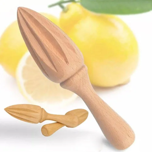 Miniatura 2 de Exprimidor de cítricos de madera – Escariador manual manual de limón/naranja Herramienta exprimidora de frutas portátil para el hogar, cafetería