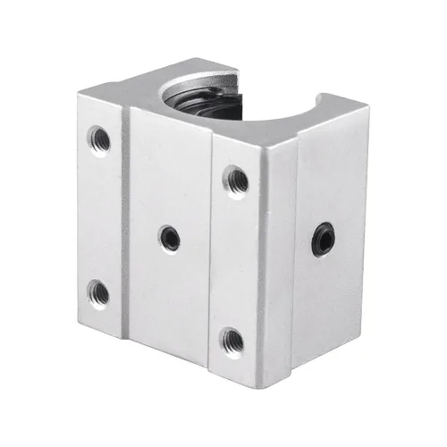 Miniatura 3 de SBR12 4 unids rodamiento lineal de aluminio abierto movimiento lineal 0.472 in rodamiento unidad deslizante para SBR12UU guía de riel deslizante
