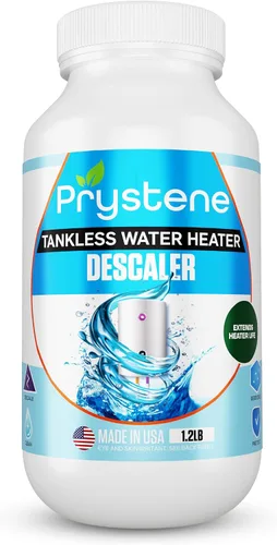 Descalcificador de calentador de agua sin tanque, limpiador profesional en polvo (1.2 libras), elimina la cal y restaura la eficiencia, compatible