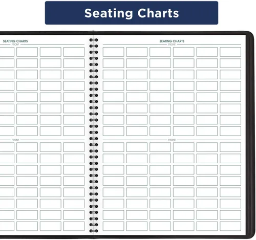 Miniatura 8 de AT-A-GLANCE 8015005 Libro de registro de clase sin fecha, 10 78 x 8 14, negro