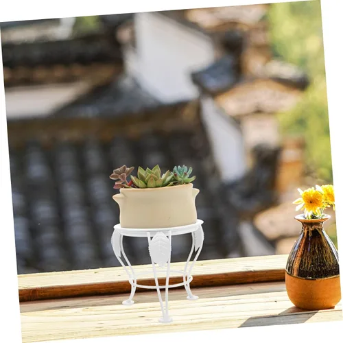Miniatura 7 de COLLBATH Soportes para plantas exteriores e interiores, mini plantas de escritorio, soporte para suculentas, plantas de casa, estante de plantas