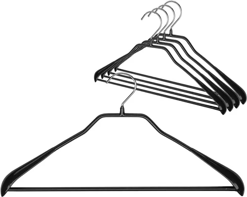 Miniatura 19 de Mawa by Reston Lloyd BodyForm Series - Percha de ropa antideslizante que ahorra espacio con barra para pantalones, 16-1/2 pulgadas, estilo 42/LS