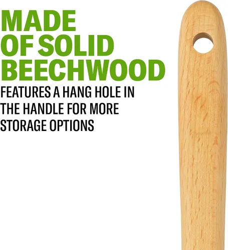 Miniatura 5 de Good Cook Touch - Cuchara de madera para untar (13.0 in), color plateado, tamaño mediano