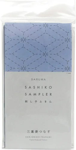 Miniatura 24 de DARUMA Sashiko Sampler - Tela original color azul marino (ángulo recto conectado)