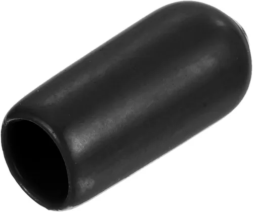 Miniatura 18 de uxcell 25 tapas de goma de 0.787 in de vinilo de identificación redonda tapa tapa de rosca de tornillo protectores negro