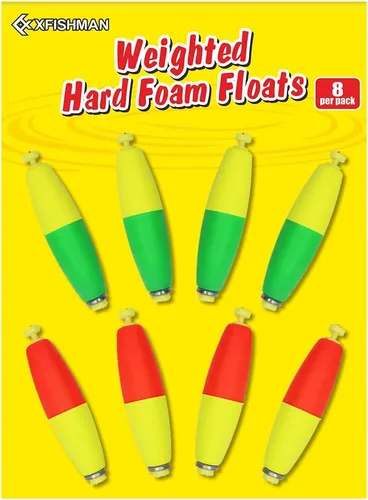 Miniatura 14 de XFISHMAN Kit de corchos de pesca con peso para pescar, flotador de espuma hecho a mano, 1 pulgada, 2 en 8-12 unidades Ronda 8 Pack