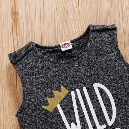 Miniatura 4 de Wild One - Mameluco para bebé niño de 1er cumpleaños con botones de color liso, overol de una pieza