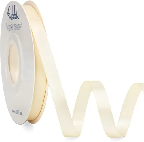 Miniatura 22 de Ribbli - Cinta de satén de doble cara dorada, 1 pulgada x 25 yardas, uso para ramo de lazos, envoltura de regalos, decoración de boda Dorado