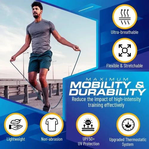 Miniatura 5 de Mens Compression Shirt Short Sleeve Dry-fit Athletic Base-Layer T-Shirt - 2 Pack