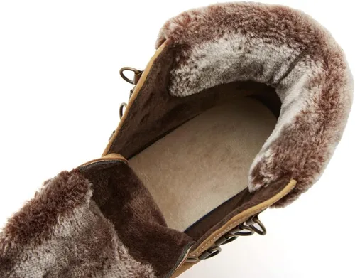 Miniatura 5 de COTTIMO Botas de invierno antideslizante con forro de piel para mujer