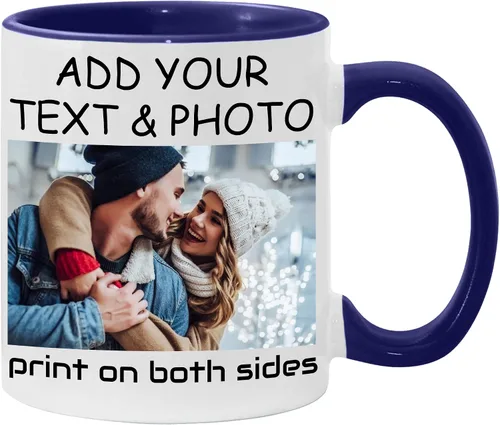 Miniatura 23 de Taza de café personalizada, crea un regalo único con tus fotos, texto y nombres, perfecta para mamá, papá, amigos y ocasiones especiales, 11 onzas