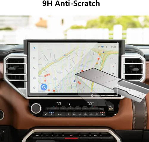 Miniatura 4 de Protector de pantalla de vidrio templado para Toyota Tundra 2026 2025 2024 2023 2022 y Sequoia 2026 2025-2023 Pantalla táctil de navegación de 14