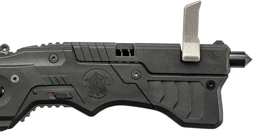 Miniatura 3 de Smith & Wesson 1st Response M.A.G.I.C Folding Knife with Glass Breaker, Glass-Filled Nylon Handle, 3.4" Blade, Stainless Steel, For Survival