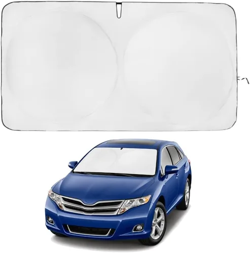 Miniatura 206 de Kinder Fluff Parasol para parabrisas Protección solar reflectante patentada para automóvil, certificado 99% de bloqueo UVR, interior fresco