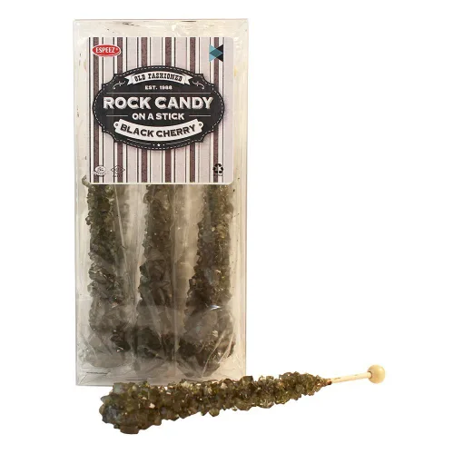 Miniatura 65 de Palitos de caramelo de roca extragrandes: 12 paletas de cereza rosa – envueltas individualmente – Palitos de caramelo de roca de cristal