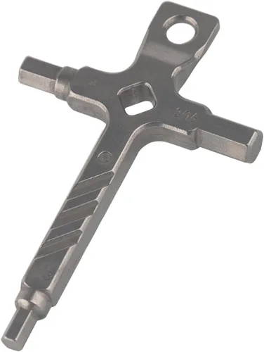 Juego de llaves hexagonales Allen de fotografía EDC Multi-herramienta 4-en-1 (3 mm, 4 mm, 3/16, destornillador de cabeza plana), acero inoxidable,