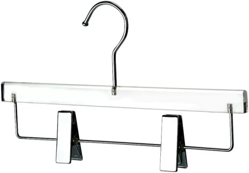 Miniatura 7 de YBM Home Quality Acrylic Clear Skirt Hangers Made of Clear Acrylic for a Luxurious Look and Feel for Wardrobe Closet, Skirt Hangers Organizes Oro