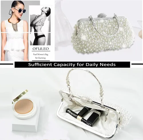 Miniatura 6 de Bolso de noche Pearl Clutch Bolso de boda GIfts para mujer