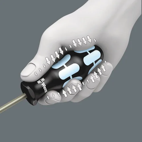 Miniatura 21 de Wera 05032060001 Kraftform – Juego de destornilladores de acero inoxidable 3334/6 y base, 6 piezas, MULTI, Ranurados: 6.5x150mm, 3x80mm, 4x100mm