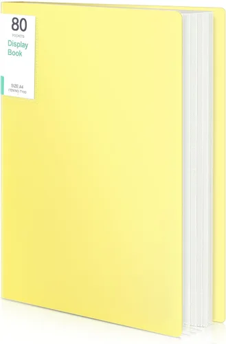 Miniatura 10 de Organizador de carpeta portafolio de 60 bolsillos Phyxin, protectores de hojas para carpeta de 8.5" x 11", carpeta de plástico que muestra 120 Blanco
