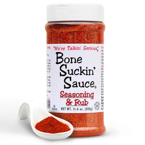 Miniatura 9 de Bone Suckin' Condimento para salsa y variedad de frotamiento, original, filete, mariscos y pollo, ideal para asar a la parrilla, ahumar, sin OMG