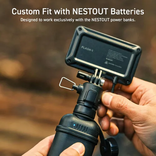 Miniatura 5 de ELECOM NESTOUT - Linterna de panel LED para acampar al aire libre con mini trípode, luz LED regulable alimentada por USB, resistente al agua y polvo