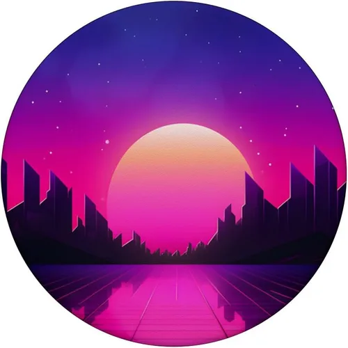 Miniatura 3 de Retrowave Vaporwave Synthwave 80s Style PopSockets Adhesive PopGrip