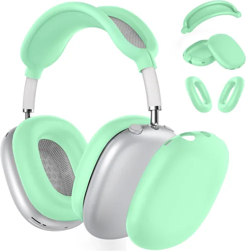 Miniatura 15 de Funda rígida para AirPods Max con modo de sueño, funda de transporte para auriculares con almohadillas de silicona para AirPods